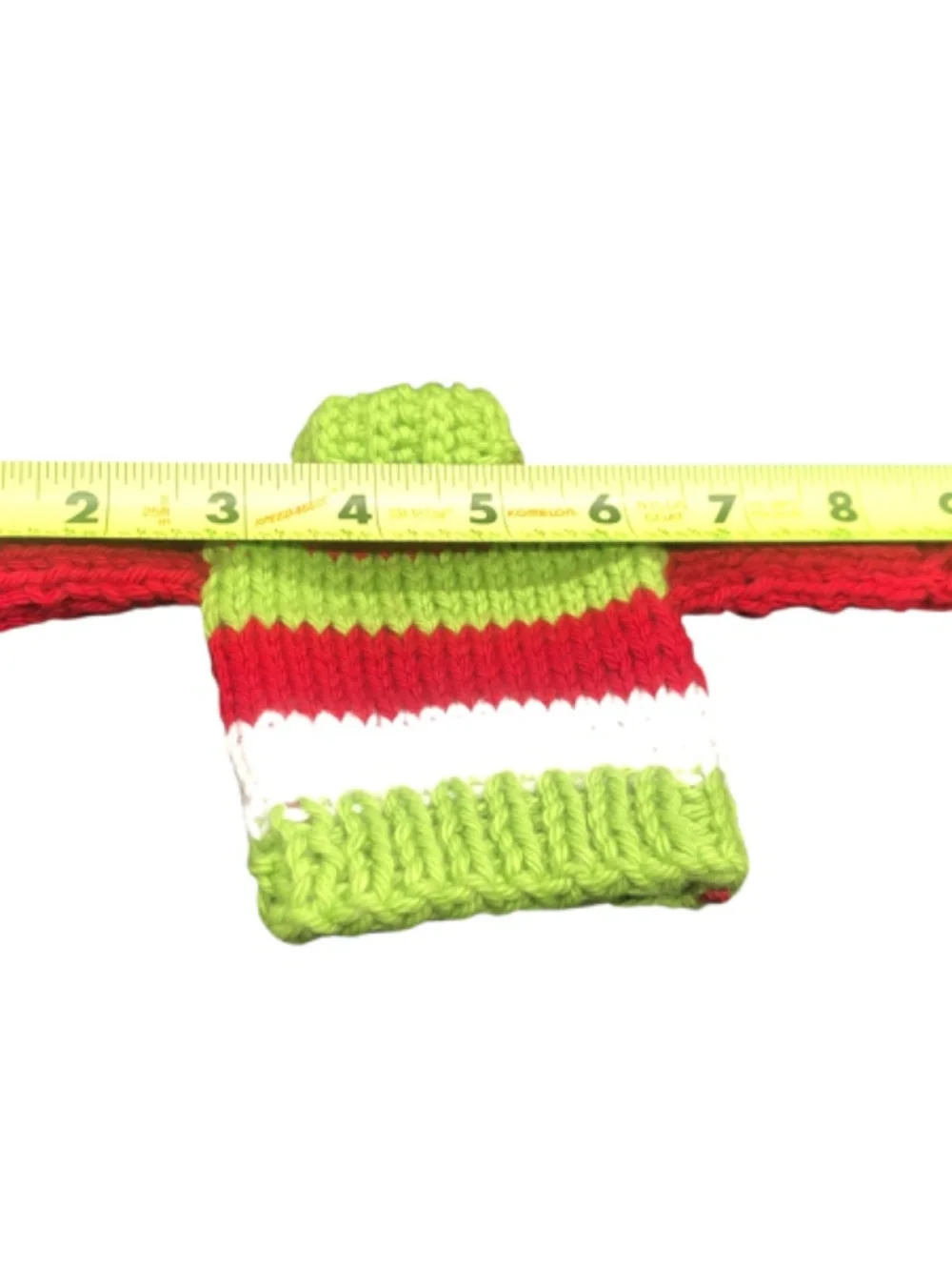 Hand Knit Mini Christmas Striped Sweater Ornament | Holiday Decor, Gift Topper
